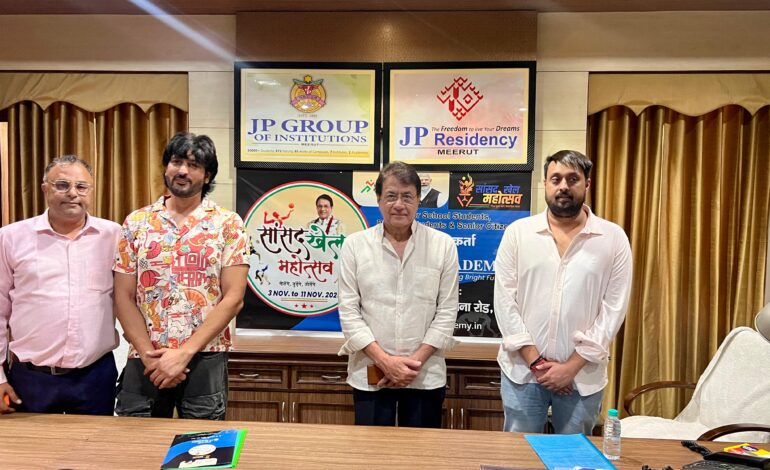 जेपी अकादमी में 3 नवम्बर से होगा सांसद खेल महोत्सव- अरुण गोविल