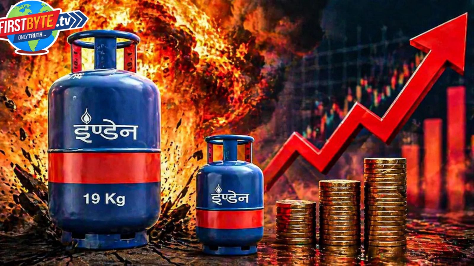 19 किलोग्राम वाले कमर्शियल एलपीजी (LPG) सिलेंडर की कीमतों में 993 रुपये की भारी बढ़ोतरी
