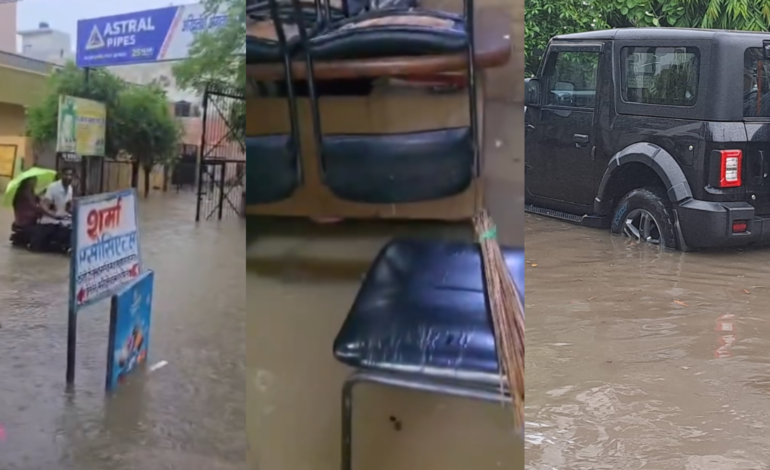 मेरठ में सीएम ग्रिड का करोड़ों रूपया पानी में डूबा, जलभराव से परेशान हुए लोग